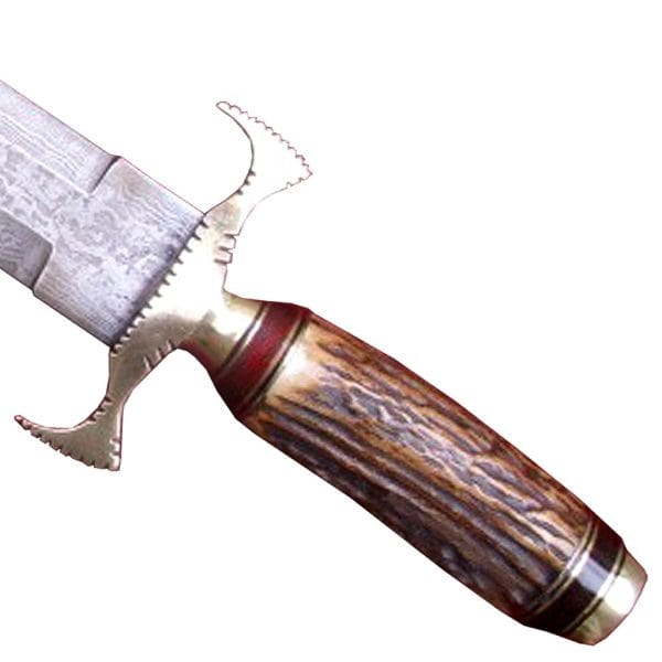 New Custom Excellent Finish Damascus Dagger Style Knife Rock Solid