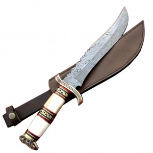 New Handmade Steel knife Collection Rock Solid Camel Bone Handle 17"