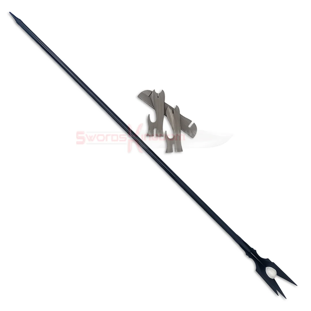 Black Wizard Staff of Saruman the White Replica from Lord of the Rings with display wall mount Black Wizard Staff of Saruman the White Replica - Lord of the Rings
