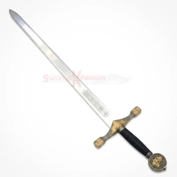 King Arthur Excalibur Sword in the Stone Gold Edition