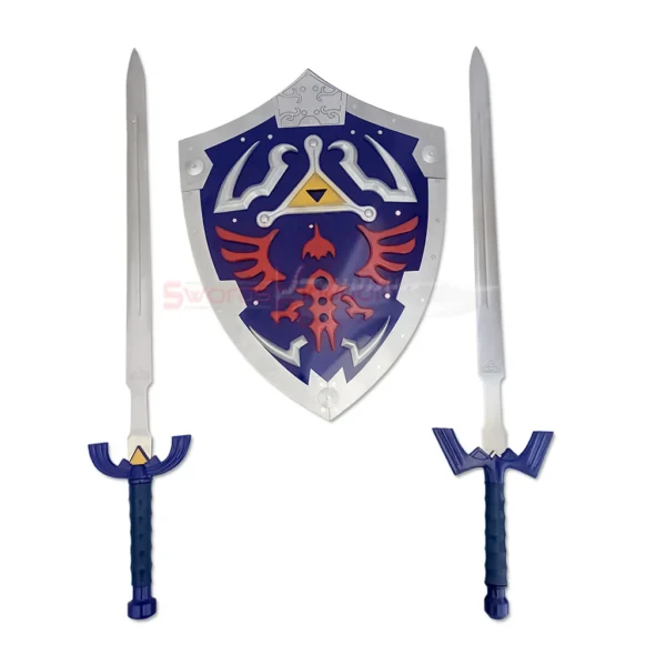 Link Hylian Shield with 2 Master Swords Set