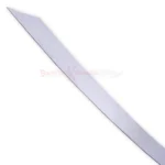 Close-up view of the curved chrome-finished blade of the Arabian Dragon Scimitar.