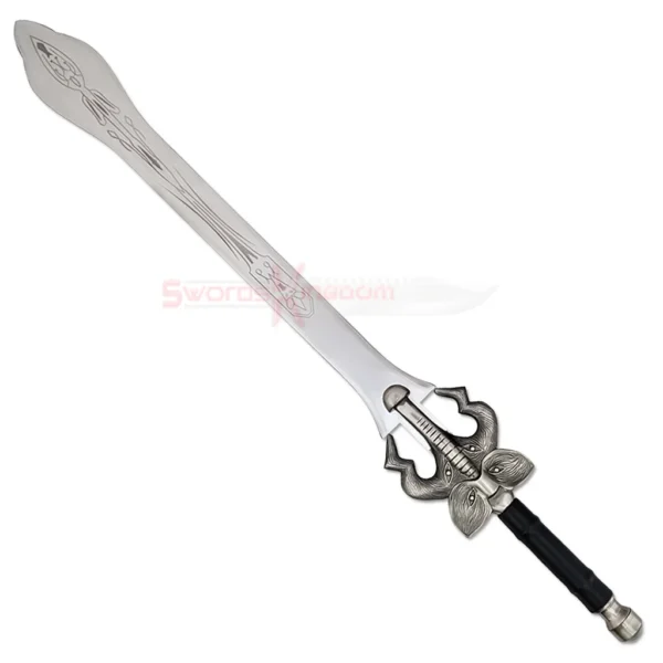 Full view of the Auron Beast Master Masamune sword featuring a long silver blade and ornate fantasy-style handle.