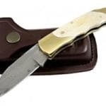 Camel Bone Custom Damascus Hunting Handmade Cfk Steel Hand Blade Skinning Forged