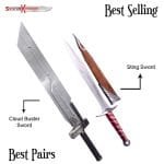 Cloud Advent Children Buster Fusion Sword & Sting Sword Replica from Lord of the Rings