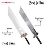 Final Fantasy Cloud Strife Buster Sword & Cloud Advent Children Buster Fusion Sword