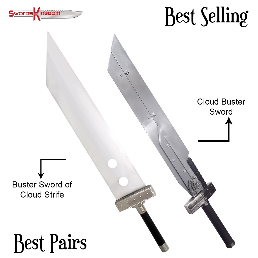 Final Fantasy Cloud Strife Buster Sword & Cloud Advent Children Buster Fusion Sword