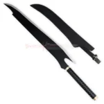 Fullbring Fulltang Sword Replica with black blade, handle and matching sheath