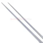 Side view of the Halo Energy 36-inch sword replica showing its long silver blade, curved guard and black handle.