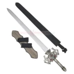 HE-MAN Power Sword Replica shown with its matching sheath and display accessories