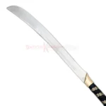 Close-up of the High Elven Warrior Sword featuring a curved silver blade and polished finish.
