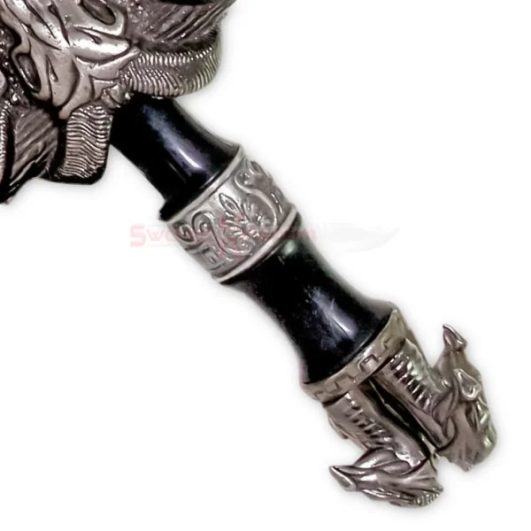 Jason and the Argonauts Greek sword replica with silver blade and ornate handle