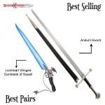 Lionheart Winged Gunblade from Final Fantasy & Anduril Narsil Sword of Aragorn Strider