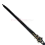 Yuuki Sword Replica Anime with black blade and gold geometric detailing