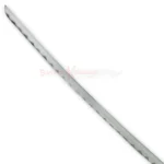 Complete Zaraki White Cutting Sword replica showing the long silver blade, white handle, gold-tone guard and black end cap.