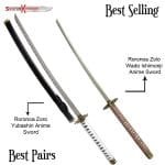 Zoro Yubashiri Sword & Zoro Wado Ichimonji Sword from One Piece