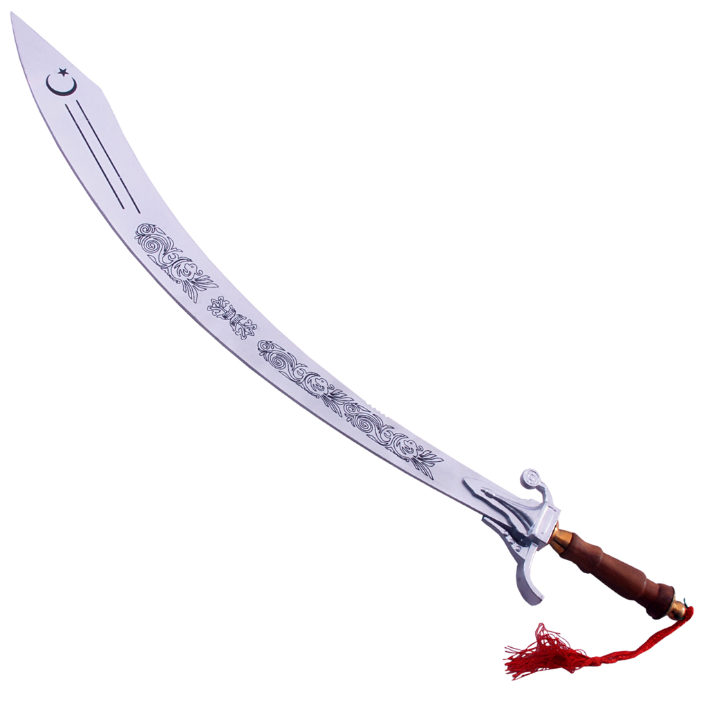 Functional Arabian Belly Dance Dragon Scimitar Sword With Wooden Handle