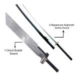 Final Fantasy Masamune Sephiroth's Sword & Cloud Advent Children Buster Fusion Sword