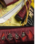 Handmade Red Japanese Sword Samurai Katana