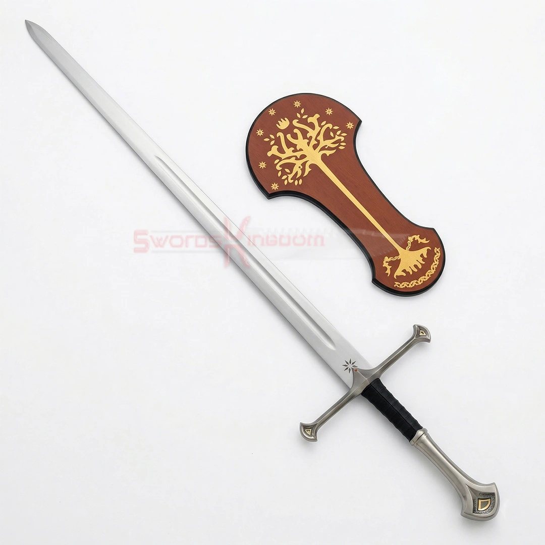 Anduril Narsil Sword LOTR sand finish plaque set Anduril Narsil Sword Sand Finished Special Edition