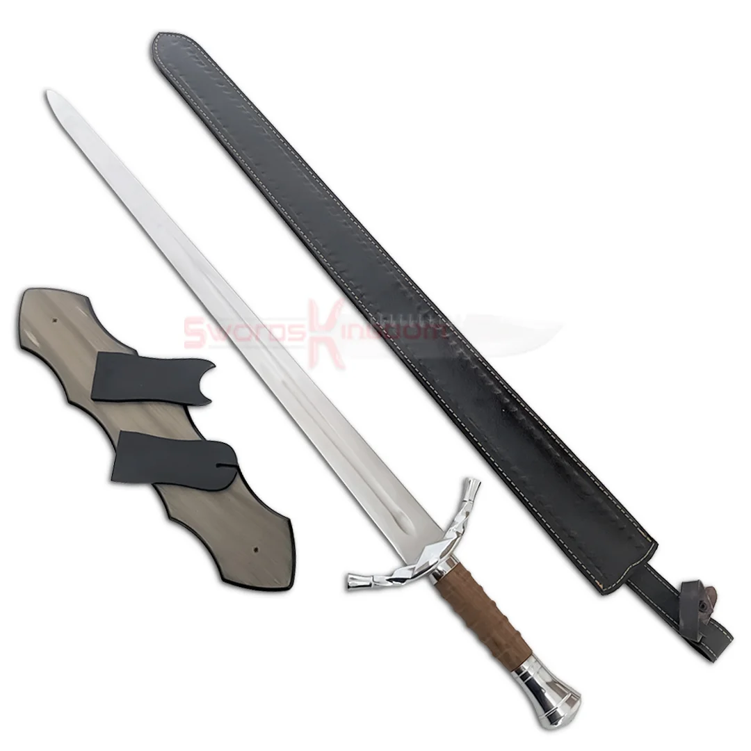 Silver Boromir 39 Inch Sword Replica from Lord of the Rings with display plaque and sheath Silver Boromir 39″ Sword Replica From Lord of the Rings