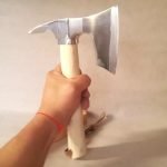 GOOSE WING BEARDED HATCHET PICK AXE TOMAHAWK WITH ADZE BLADE -TWO BLADES TOOL!