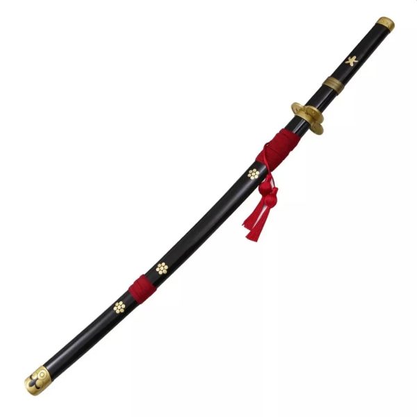 One Piece Roronoa Zoro Cosplay Wooden Swords Black Enma V.2 Prop Replica 104cm