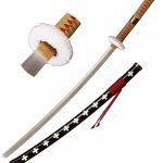 UK Seller Katana One Piece Wooden Trafalgar Law Sword Cosplay With Scabbard
