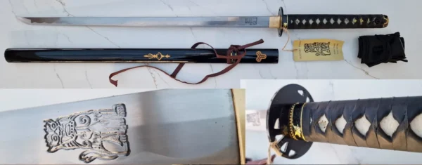 Ten Ryu Hand Forged Ninja Sword High Carbon Steel Blade - Image 1