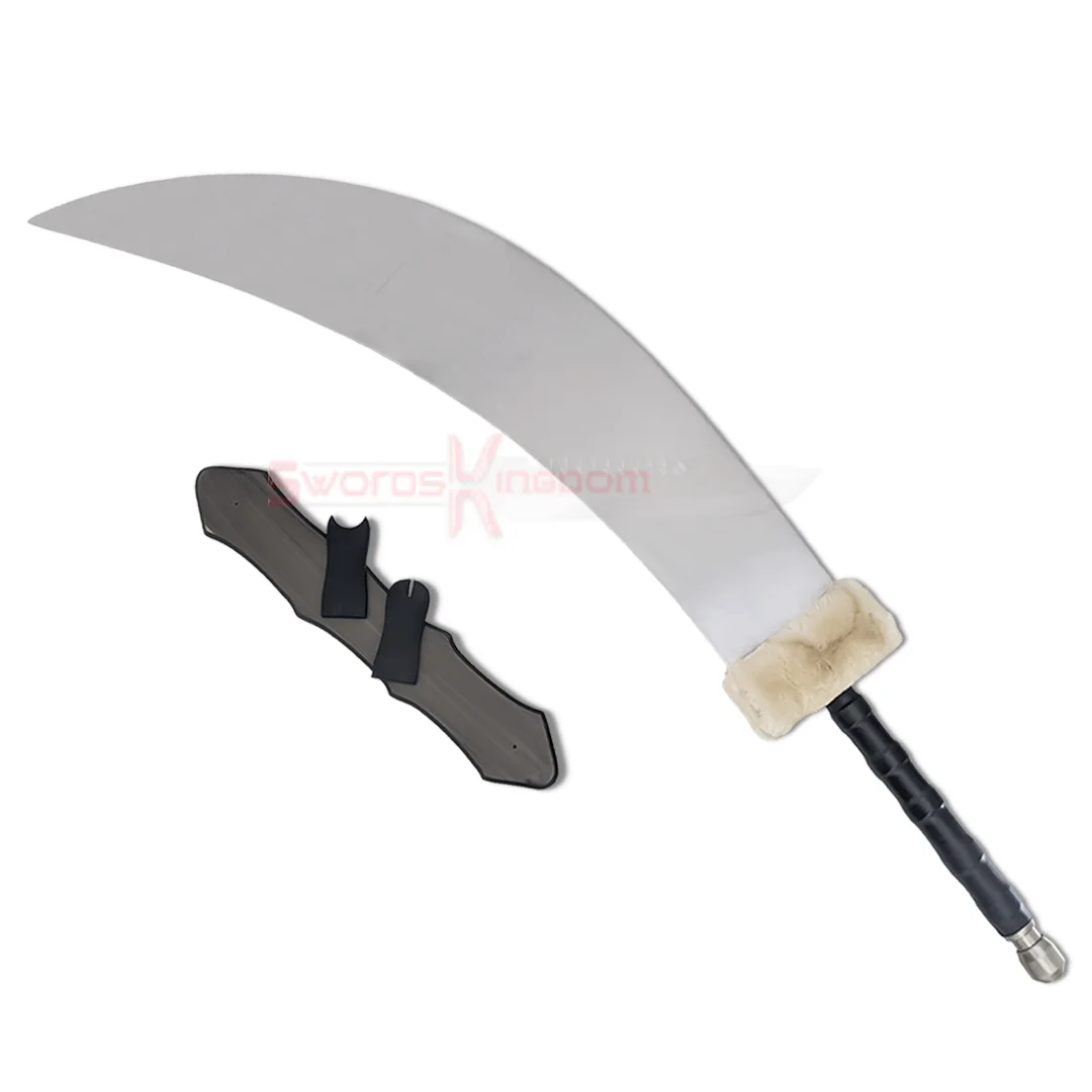 Demon Dog Tessaiga Anime Sword – 46″ Replica with wall display plaque and oversized curved blade Demon Dog Tessaiga Anime Sword - 46" Replica