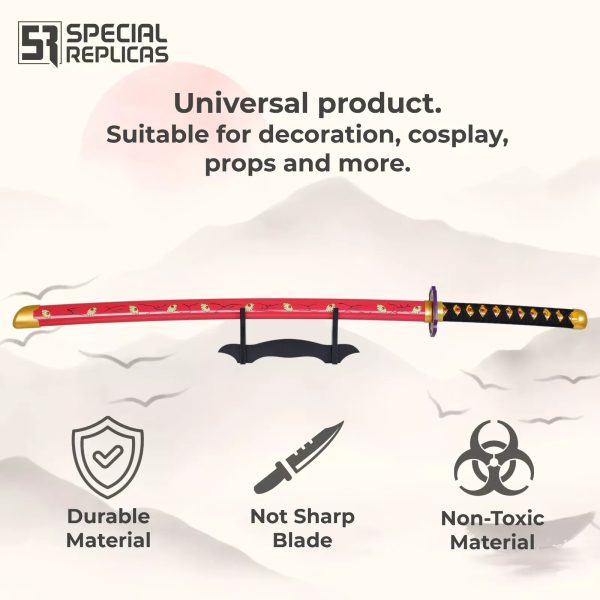 Demon Slayer Katana Kokushibo Kyokoku Wooden Sword