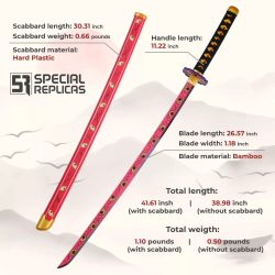 Demon Slayer Katana Kokushibo Kyokoku Wooden Sword