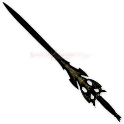 Full view of Kilgorin Sword of Darkness SP Edition replica featuring a long black blade and gold decorative details.