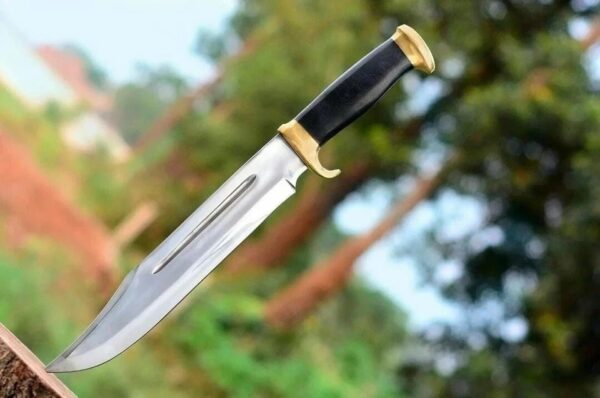 Custom Handmade Steel Hunting Crocodile Dundee High Polish Bowie Knife - Image 3