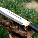 Custom Handmade Steel Hunting Crocodile Dundee High Polish Bowie Knife