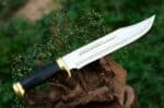 CUSTOM HANDMADE STELL HUNTING CROCODILE DUNDEE HIGH POLISH BOWIE KNIFE - Image 3