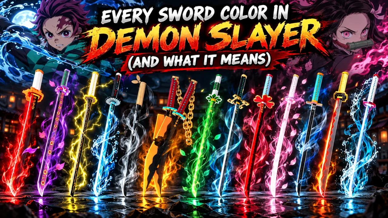 Every Sword Color In Demon Slayer