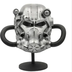 Silver Fallout T-60 Power Armor Helmet Replica