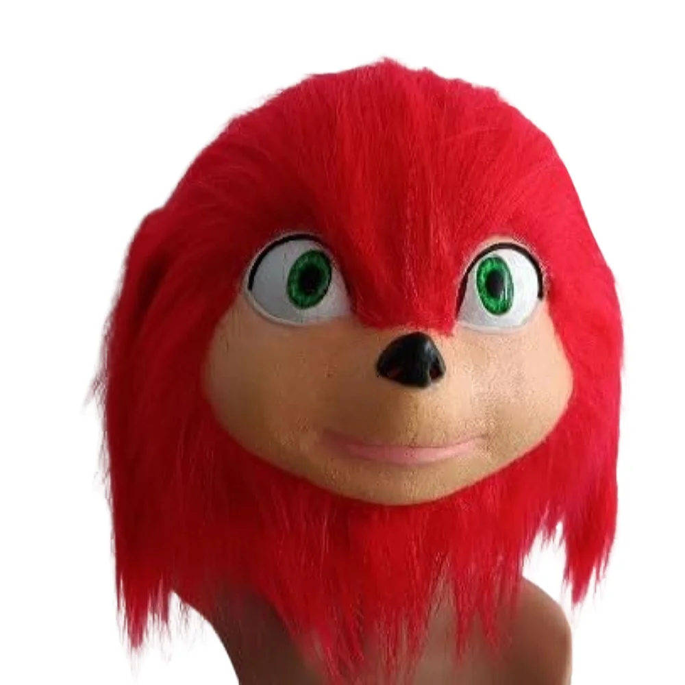 Knuckles Hedgehog Red Latex Mask Knuckles Hedgehog Red Latex Mask