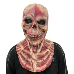 Skeleton Flesh Latex Mask Replica Cosplay Horror