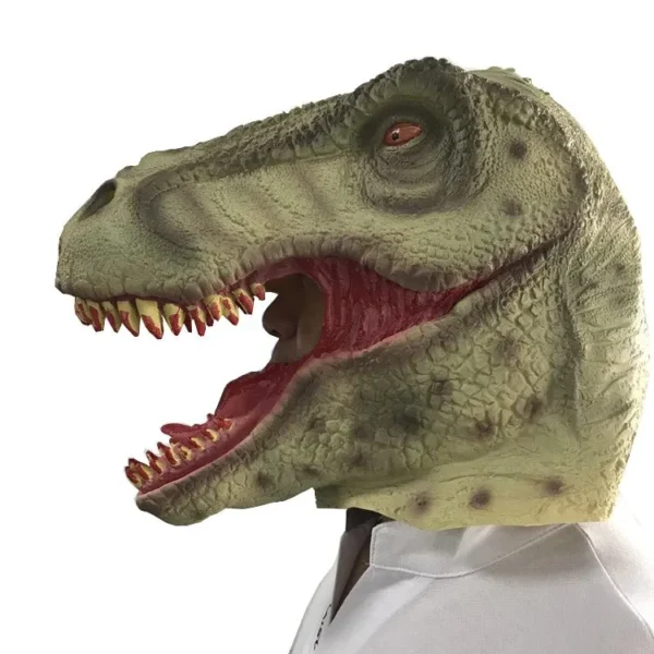 T-Rex Latex Mask Realistic Dinosaur Costume - Image 2