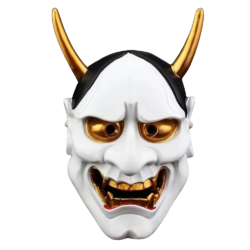 Samurai Oni Japanese Demon Resin Mask
