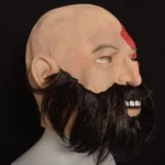 Kratos God of War Battle-Worn Latex Cosplay Mask - Image 2