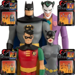 Batman Animated Series 5 Point Figure Set of 4 Toys