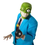 Deluxe Green Mask Comic Style 6.7” Action Figure with Suit - Image 2