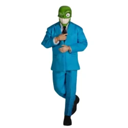 Deluxe Green Mask Comic Style 6.7” Action Figure with Suit & Display Stand