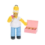 Poseable Cartoon Dad Figure with Donut Toy Model - Image 3