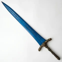 Blue Moonlight Great Sword Replica Fantasy Engraved Blade