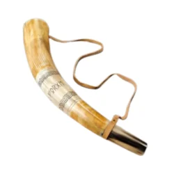 Hand Carved Viking War Raven Forge Drinking Horn
