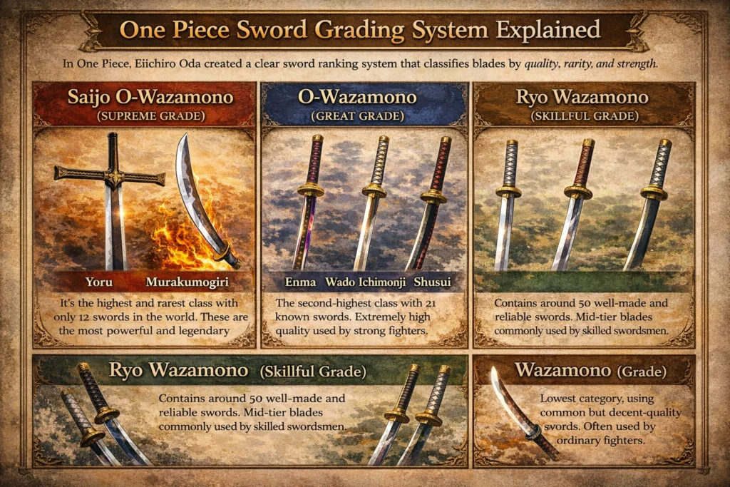 One Piece Sword Grading System Explained